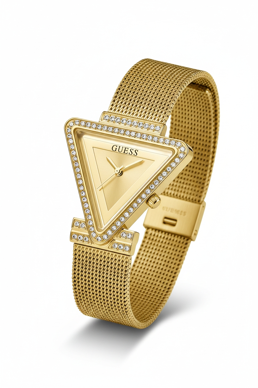 Guess Gold Triangle Mesh GW0403L2